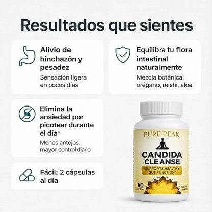 CANDIDA - Elimina la hinchazón y recupera tu energía desde los primeros días.