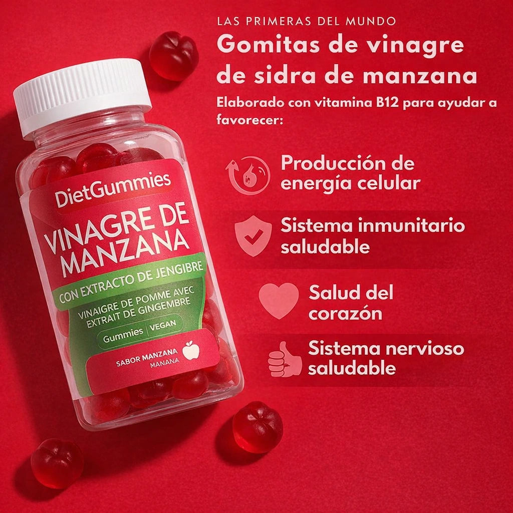 Gummies de Manzana  — Activa tu Metabolismo. Reduce Hinchazón. Gana Energía.